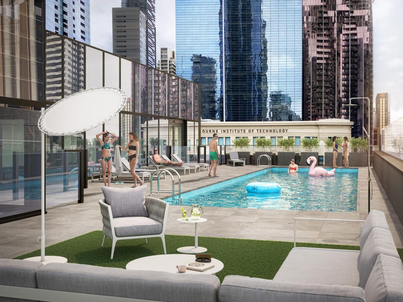 Studio Apartments At Aurora Near Melbourne Port エクステリア 写真